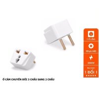 Ổ Cắm – Phích Cắm Điện Chuyển Đổi Phích Điện 3 Chân Sang 2 Chân || 3 Chạc Sang 2 Chấu, Tiện Dụng- TakyShop 8611