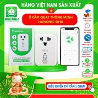 Ổ Cắm Quạt Thông Minh Hunonic Sk18 Điều Khiển Quạt Từ Xa Trên Thoại, Remot, Hẹn Giờ