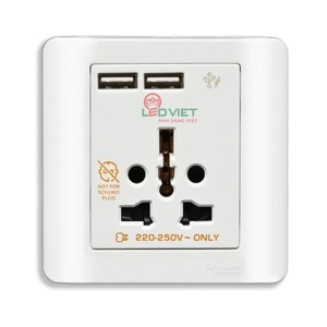 Ổ cắm Schneider E8442616USB_WE_G19