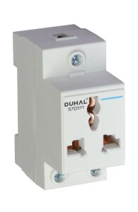 Ổ cắm thanh ray tủ điện 3 chấu 16A S7D311