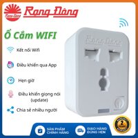 Ổ Cắm Thông Minh 16A - Ổ Cắm Wifi Rạng Đông 3500W - Chức Năng Hẹn Giờ, Điều Khiển Từ Xa - Bảo Hành 1 Năm