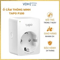Ổ cắm thông minh TP-Link Tapo P100 nhỏ gọn an toàn - ổ cắm điện wifi mini chức năng hẹn giờ điều khiển từ xa
