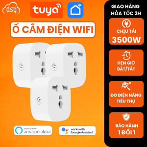 Ổ cắm thông minh Tuya wifi 3 cổng 2 USB