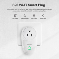 Ổ cắm thông minh Wifi ITEAD SONOFF S26 Ổ cắm thông minh không dây Loại US eWeLink APP Ổ cắm hẹn giờ điều khiển từ xa Ổ cắm cho nhà thông minh Hoạt động với Amazon Alexa G ** gle Home Nest