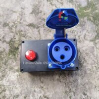 Ổ cắm tiếp địa | Ổ cắm điện công nghiệp 32A IP44 + ĐÈN BÁO | sử dụng sạc xe điện VINFAST tại nhà SẠC NHANH 7KW