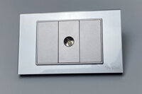 Ổ Cắm Tivi Âm Tường Ổ Ăngten Cao Cấp Mặt Kính Cường Lực Chống Xước