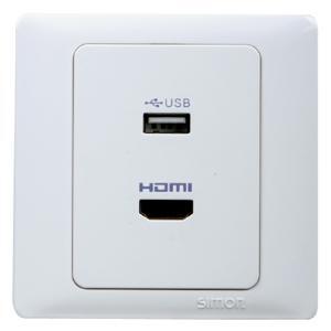 Ổ cắm USB và HDMI Simon 55494