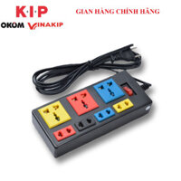 Ổ cắm VINAKIP 6 ngả liền dây N33/K2 , 7 ngả liền dây N34 3mét 5 mét