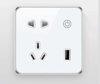 Ổ Cắm Wifi Âm Tường Hình Vuông Tuya ZS2-EU