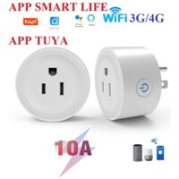 Ổ cắm wifi hẹn giờ bật tắt App Smart life hoặc Tuya 10A 2200W công tắc điều khiển từ xa ổ cắm hẹn giờ công tắc hẹn giờ