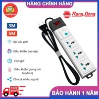 Ổ Cắm Wifi Thông Minh Rạng Đông OC02.WF 3m-5m – Ổ Cắm Điện Kết Nối Wifi 2500W – Chức Năng Hẹn Giờ, Điều Khiển Từ Xa – Hàng chính hãng
