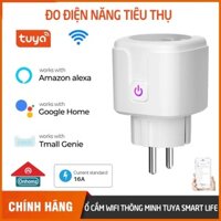 Ổ cắm wifi Tuya Smartlife 3500W(16A) -Đo điện năng tiêu thụ,Tắt/Bật -Hẹn giờ các thiết bị điện trong nhà bằng điện thoại