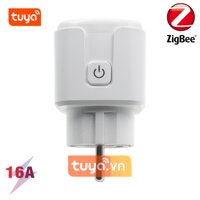 Ổ Cắm Zigbee Chân Tròn Đo Công Suất Tiêu Thụ 16A Tuya ZTC2