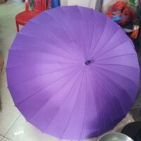 Ô cán dài 24 nan chịu mưa nắng tốt. đường kính ô 1.1m tay cầm sang trọng. ô có túi đựng có quai đeo rất tiện lợi