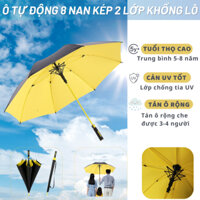 Ô Cán Dài, Ô Dù Cỡ Lớn, Ô Dù Che Mưa, Che Nắng 8 Nan Cỡ Lớn 2 Lớp, Chống tia UV, Chống Thấm Nước Hiệu Quả