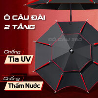 ô câu cá, ô dù 2 tầng , ô dù che nắng cao cấp 2m2 và 2m4 gạhnnzzcjj