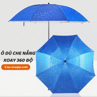 Ô Câu Cá - Ô Dù Che Nắng Mưa Hình Xanh Sọc Dưa Và Giọt Nước Dài 1m8