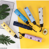 ô che mưa che nắng hình gấu chống tia uv vải dù sịn Chiếc ô dễ dàng gấp gọn hoa văn gấu bắt mắt