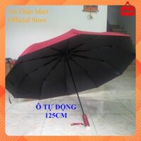 Ô che mưa tự động siêu to đường kính 125cm, dù gấp gọn 10 nan tán rộng che được 3-4 người