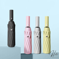 Ô che nắng gấp gọn, dù che mưa trơn size lớn chống tia UV UPF50+ tia cực tím nhiều màu - HOTI - OD002