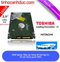 Ổ Cứng 160G HDD laptop 2.5 Western Hitachi Toshiba