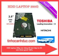 Ổ Cứng 250G HDD laptop 2.5 Western Hitachi Toshiba