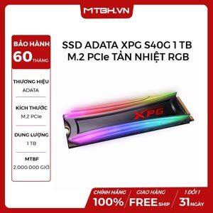 Ổ cứng Adata XPG SPECTRIX S40G RGB 1TB PCIe NVMe