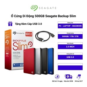 Ổ cứng cắm ngoài Seagate Slim - 500GB, USB 3.0