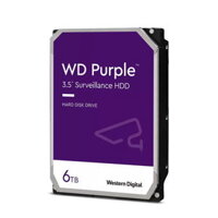 Ổ cứng camera Western Digital Purple 6TB WD64PURZ (3.5Inch/ 5640rpm/ Cache 256MB/ SATA3)