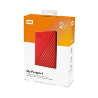 Ổ Cứng Di Động 2.5 inch 2T WD My Passport WDBYVG0020BRD-WESN USB 3.2 màu đỏ