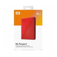 Ổ Cứng Di Động 4TB 2.5 inch WD My Passport USB 3.2 - WDBPKJ0040BRD-WESN màu đỏ