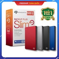 Ổ Cứng Di Động 500GB SEAGATE BACKUP SLIM I 24T BảoHành [GIÁ GỐC - FREESHIP]