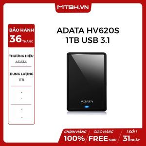 Ổ cứng di động Adata HV620S 1TB 3.0