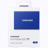 Ổ Cứng Di Động Gắn Ngoài SSD Samsung T7  USB3.2 Gen 2 (MU-PC1T0) – 1TB