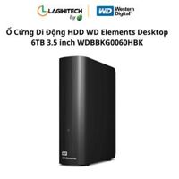 Ổ Cứng Di Động HDD WD Elements Desktop 6TB 3.5 inch WDBBKG0060HBK (Box Giấy)