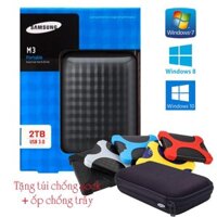 Ổ cứng di động Samsung M3 Portable 2TB(Tặng Túi chống sốc + Ốp chống trầy)