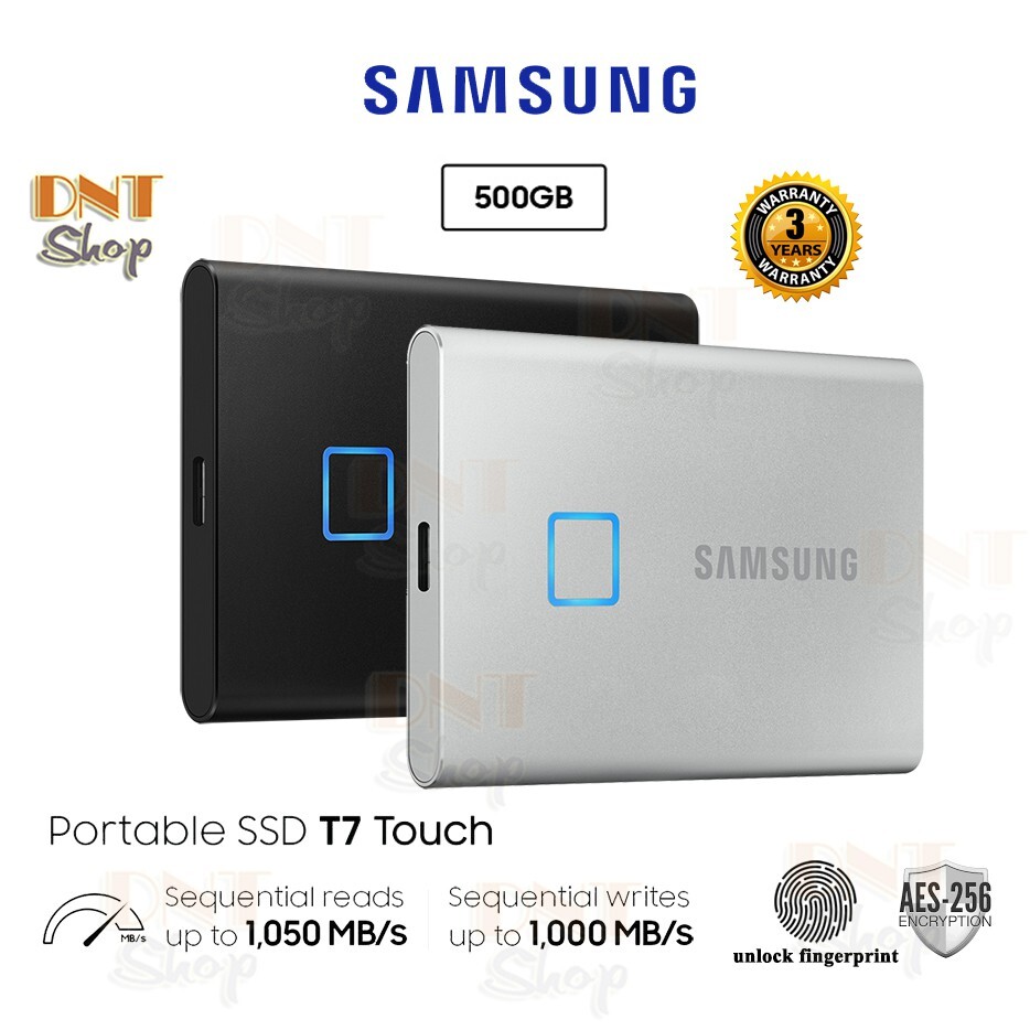 Ổ cứng di động Samsung Portable SSD T7 Touch 500GB MU-PC500