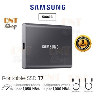 Ổ cứng di động Samsung Portable SSD T7 Touch 500GB MU-PC500