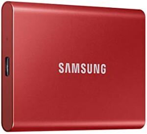 Ổ Cứng Di Động SAMSUNG T7 500GB SSD USB 3.2 Gen 2 Metallic Red (MU-PC500R/WW)