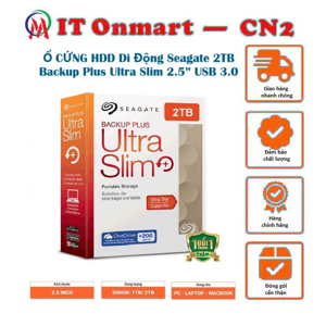 Ổ cứng di động Seagate Backup Plus Slim 3.0 1TB