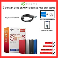 Ổ Cứng Di Động SEAGATE Backup Plus Slim 500GB 2.5" USB 3.0 (Kèm Túi Chống Sốc + Ốp Chống Trầy)