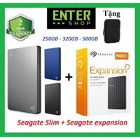 Ổ cứng di động Seagate slim - expansion, 250GB đến 1TB, USB 3.0 tặng túi đựng ổ cứng