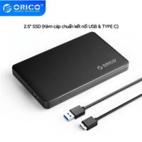Ổ cứng di động SSD (1TB ) - ORICO 2.5 3.0 - Kèm sẵn cáp (USB & TYPE C) - NEW (BH 12T)