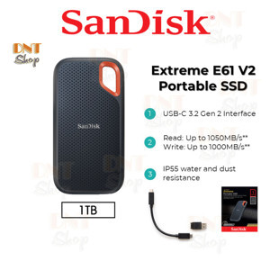Ổ cứng di động SSD Portable 1TB SSD Sandisk Extreme E61