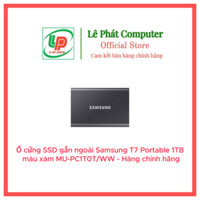 Ổ cứng di động SSD Samsung 1TB / 2TB T7 Portable, xám (MU-PC1T0T/WW) - Chính hãng - Bảo hành 3 Năm
