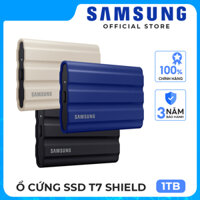 Ổ cứng di động SSD Samsung T7 Shield 1TB  2TB USB Type C 3.2 Gen 2 kháng nước chống bụi - Hàng chính hãng - 1TB - Black