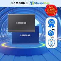 Ổ cứng di động SSD Samsung T7 Portable 500GB| 1TB| 2TB Tốc độ đọc 1050MB/s 1000MB/s USB Type C 3.2 Gen 2 Chính Hã