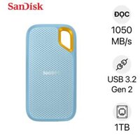 Ổ cứng di động SSD Sandisk E61 Extreme V2 Sky Blue 1TB