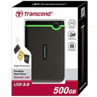 Ổ Cứng Di Động Transcend Storejet M3S 500GB USB 3.0 – TS500GSJ25M3S – Hàng chính hãng