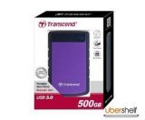Ổ cứng di động Transcend StoreJet H3 500GB (Tím)